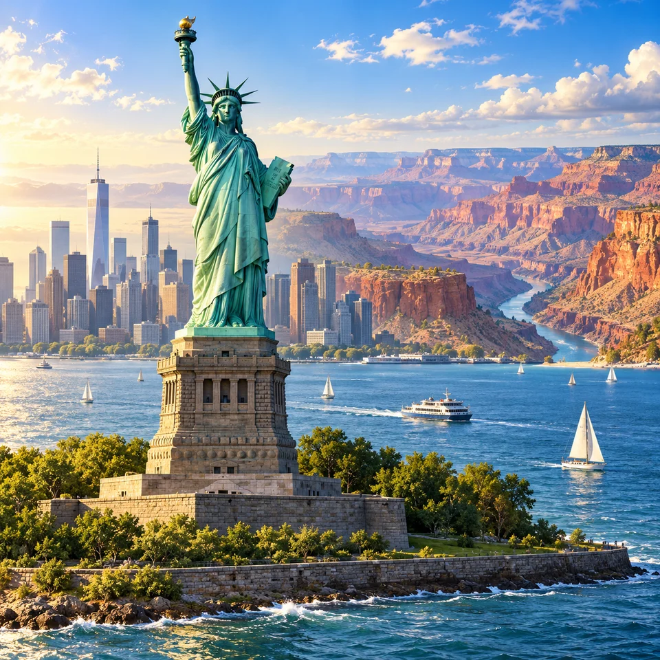Иллюстрация к курсу «США»